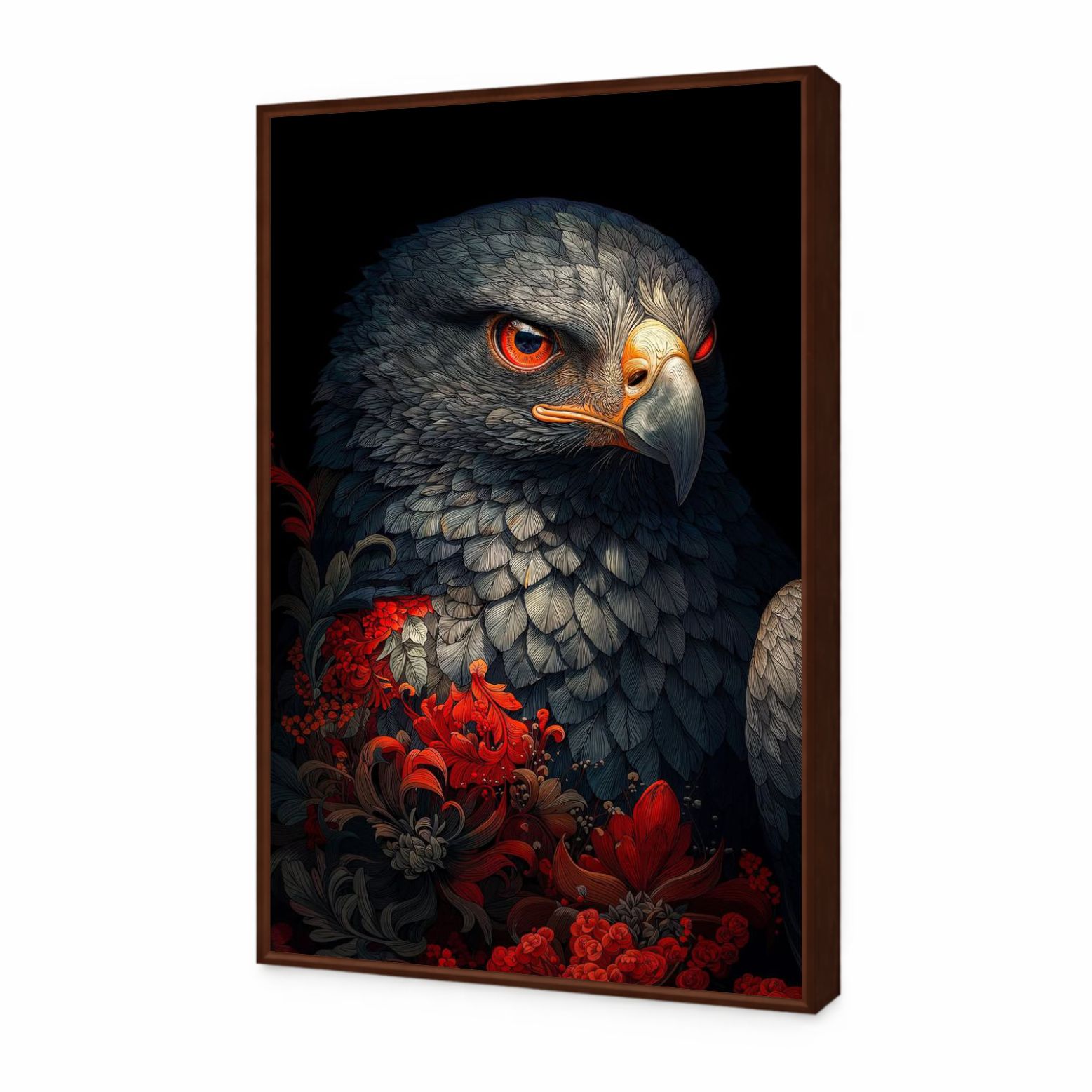 Quadro Decorativo Falcão Místico Decoração Luxo